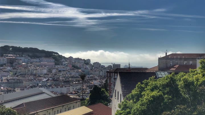 Rooftops of Lisbon from a viewpoint