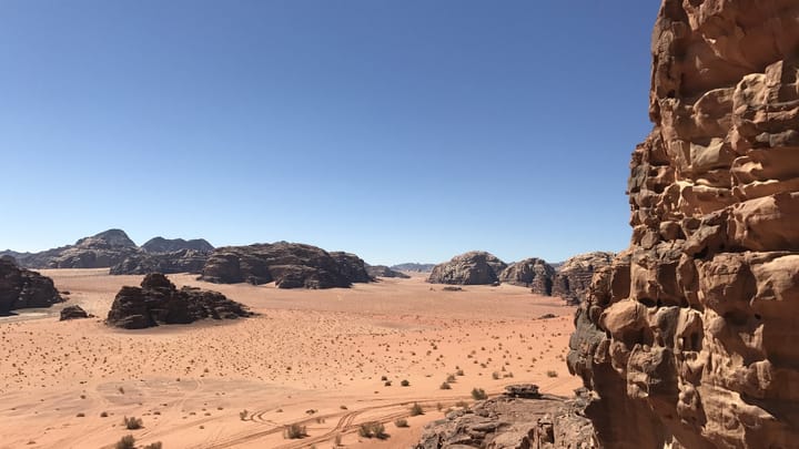 The desert of Wadi Rum, Jordan